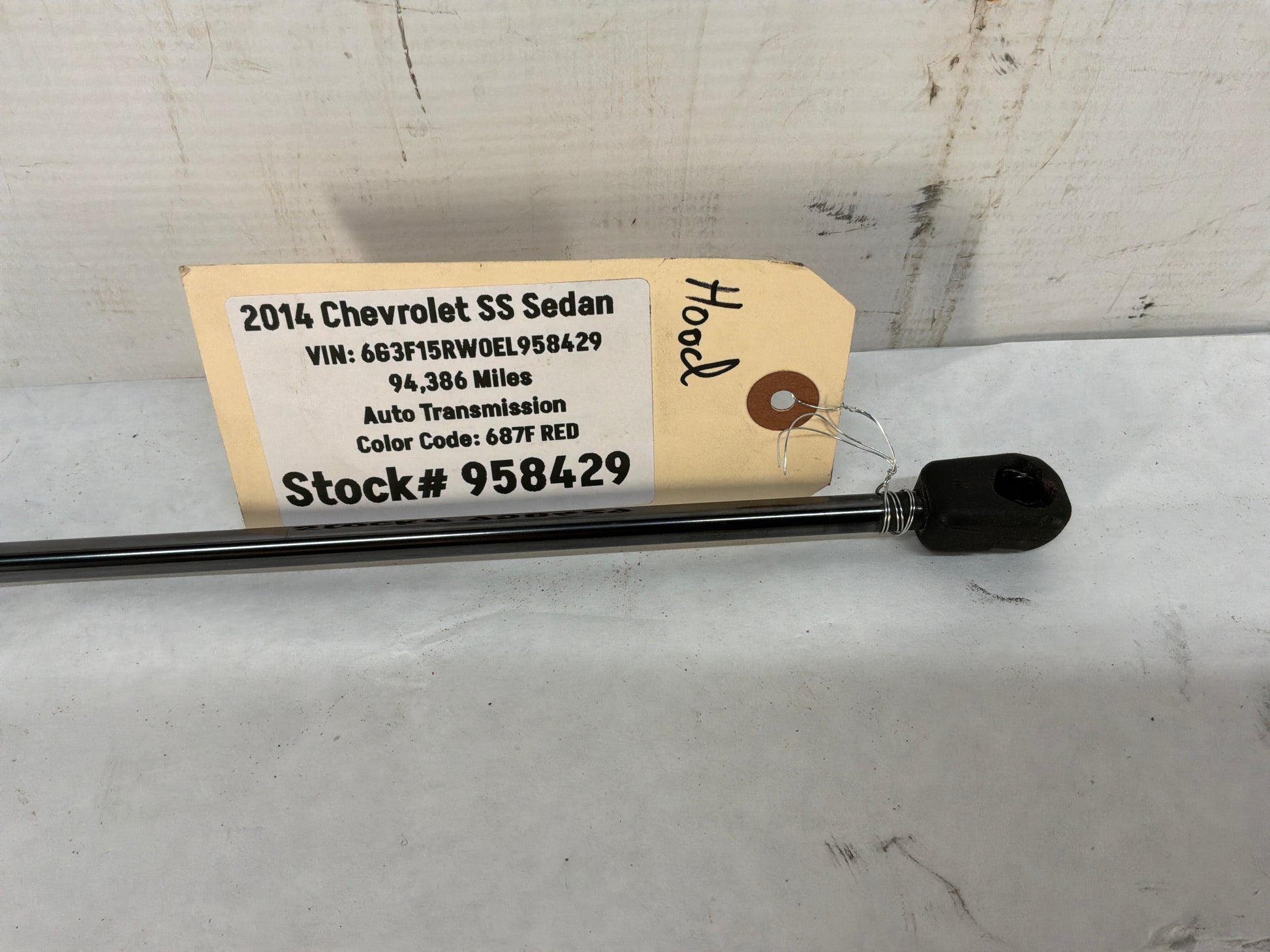 Hood shock - Day's Parts Yard