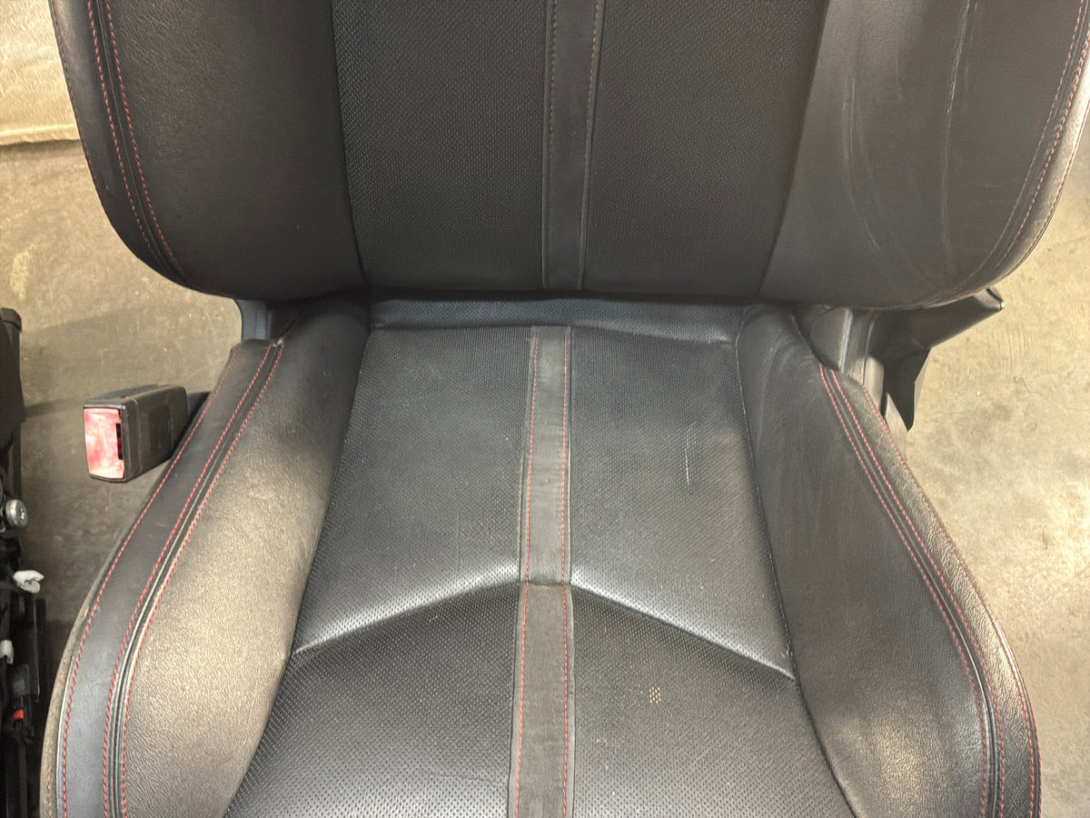 2014 Chevy SS Sedan Seats Fronts and Rears Black Leather Alcantara Suede OEM