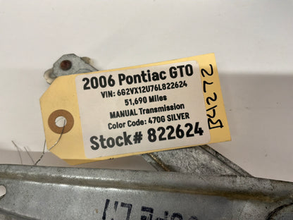 2006 Pontiac GTO LH Driver Front Window Regulator Motor OEM