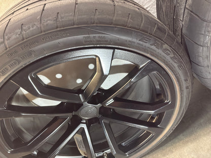 2014 Chevy Camaro ZL1 Factory OEM Wheels Rims and Goodyear Eagle F1 Tires 20X10 20X11