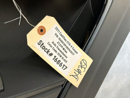 2011 Cadillac CTS-V Coupe RH Passenger Interior Door Panel Saffron OEM