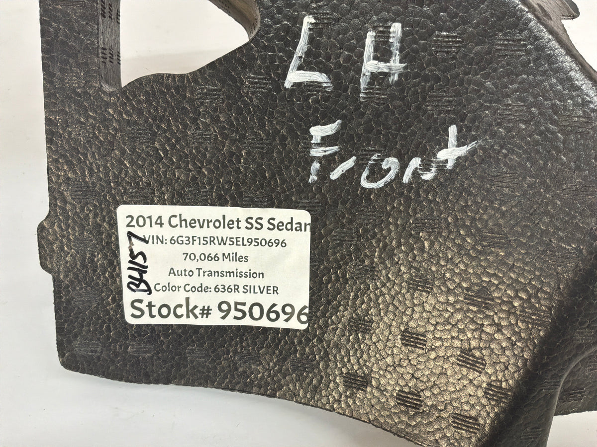 2014 Chevy SS Sedan LH Driver Foam Fender Filler Liner OEM