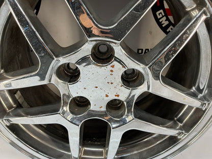 2002 Chevy C5 Corvette Convertible Z06 Replica Triple Chrome Front Wheel Rim 17x8.5