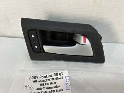 2009 Pontiac G8 RH Passenger Rear Interior Door Handle OEM - Day's Parts Yard