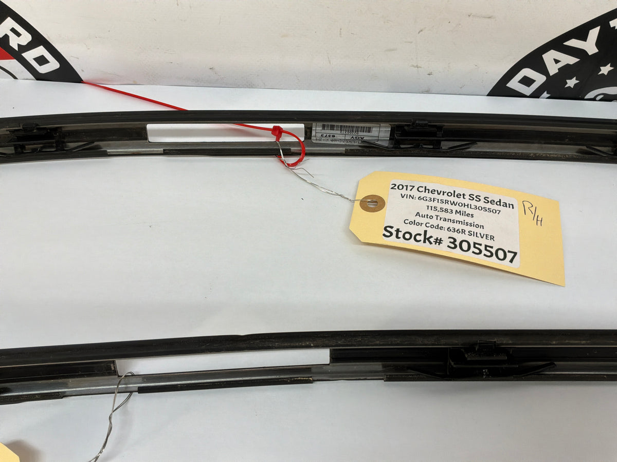 2017 Chevy SS Sedan Roof Top Trim Finish Panel Moldings RH & LH OEM
