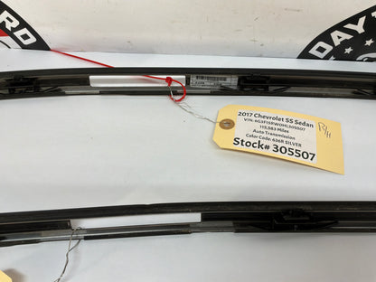 2017 Chevy SS Sedan Roof Top Trim Finish Panel Moldings RH & LH OEM