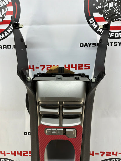2013 Chevy Camaro ZL1 Center Console Arm Rest w/ Auxiliary Gauges OEM