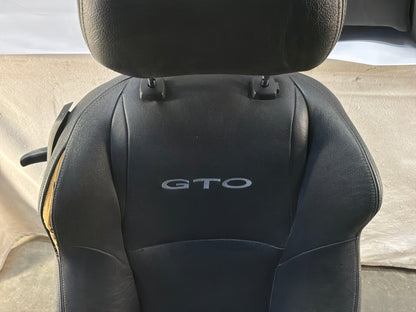 2006 Pontiac GTO Seats Front and Rears Black Leather OEM