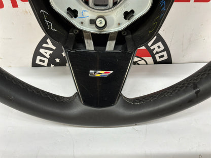 2009 Cadillac CTS-V Steering Wheel Black Leather OEM