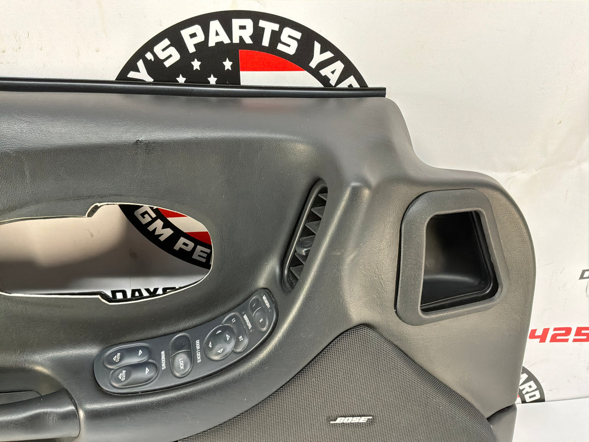 2002 Chevy C5 Corvette LH Driver Interior Door Panel OEM
