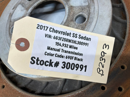 2017 Chevy SS Sedan Fronts and Rears Brembo Brake Calipers w/ Rotors OEM