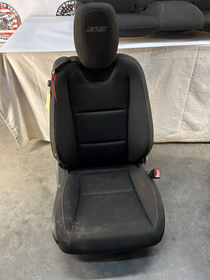 2015 Chevy Camaro SS 1LE Seats Fronts and Rear Black Cloth OEM