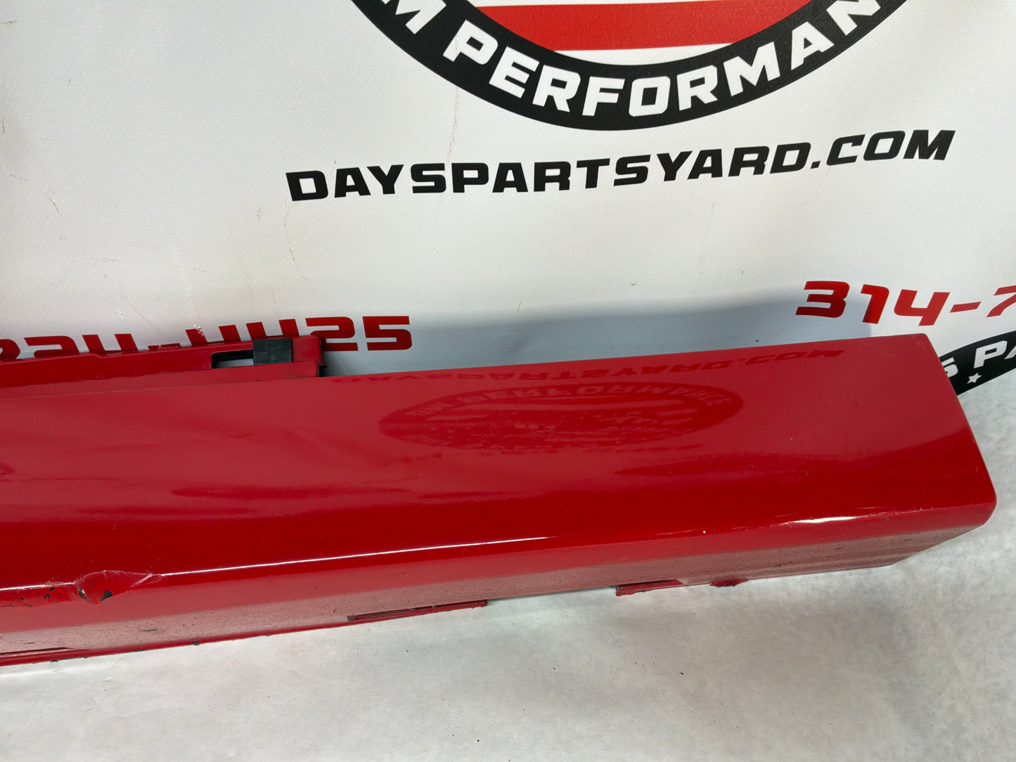 2014 Chevy SS Sedan RH Passenger Rocker Molding Side Skirt Panel Trim Red OEM