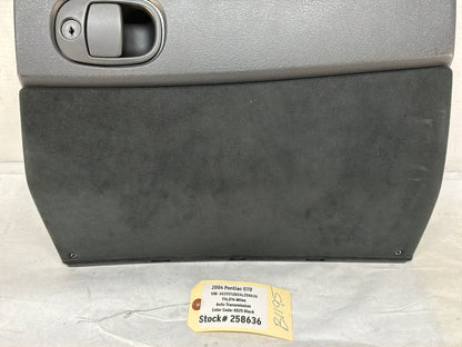 2004 Pontiac GTO Glove Box Assembly Compartment Black Suede OEM