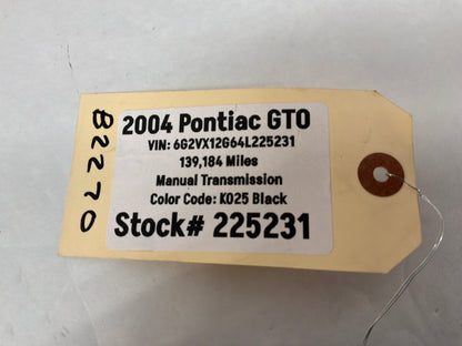 2004 Pontiac GTO 3rd Third Brake Taillight Light Lamp High Mount OEM
