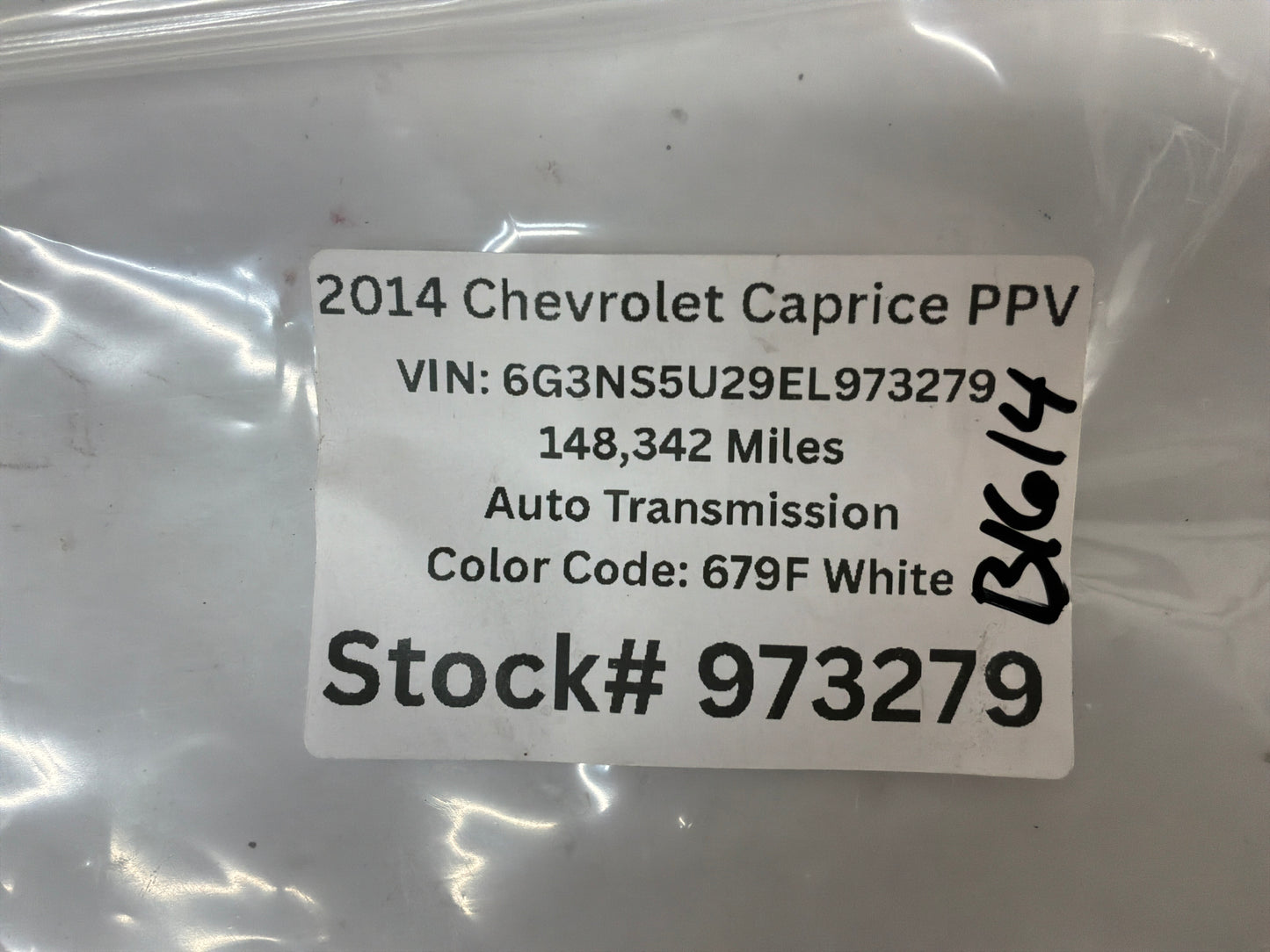 2014 Chevy Caprice PPV Fuel Pump Control Module OEM