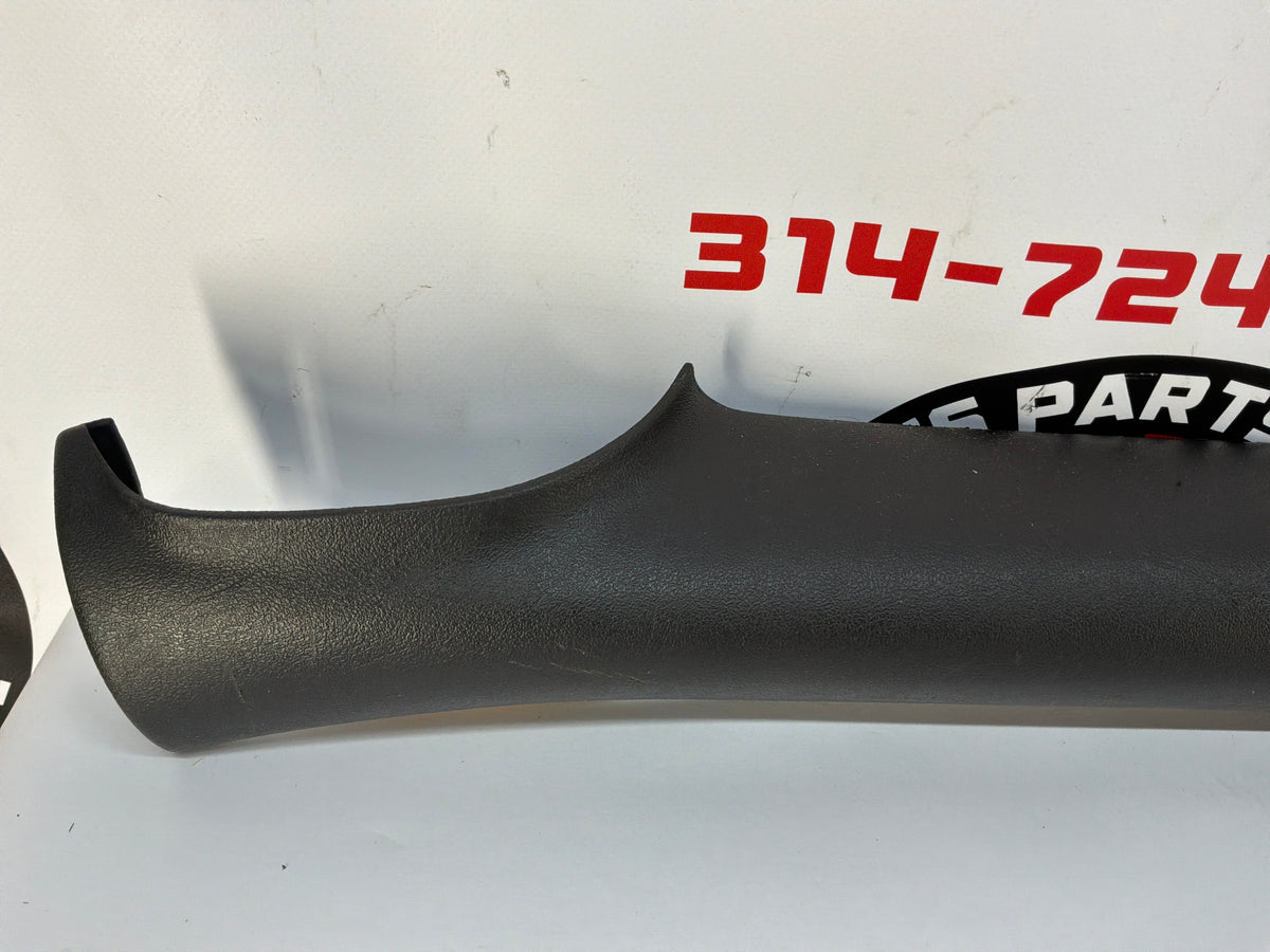 2002 Pontiac Firebird Trans Am WS6 RH & LH Interior Windshield A Pillar Trim Molding Ebony OEM