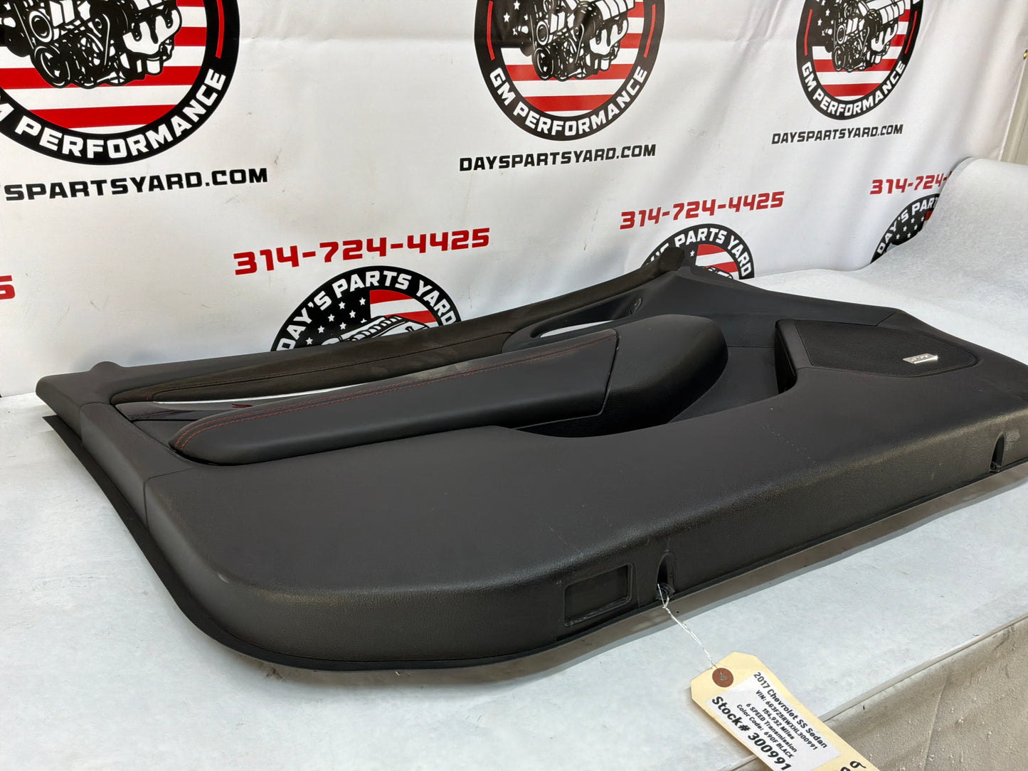 2017 Chevy SS Sedan LH Driver Front Interior Door Panel Trim OEM