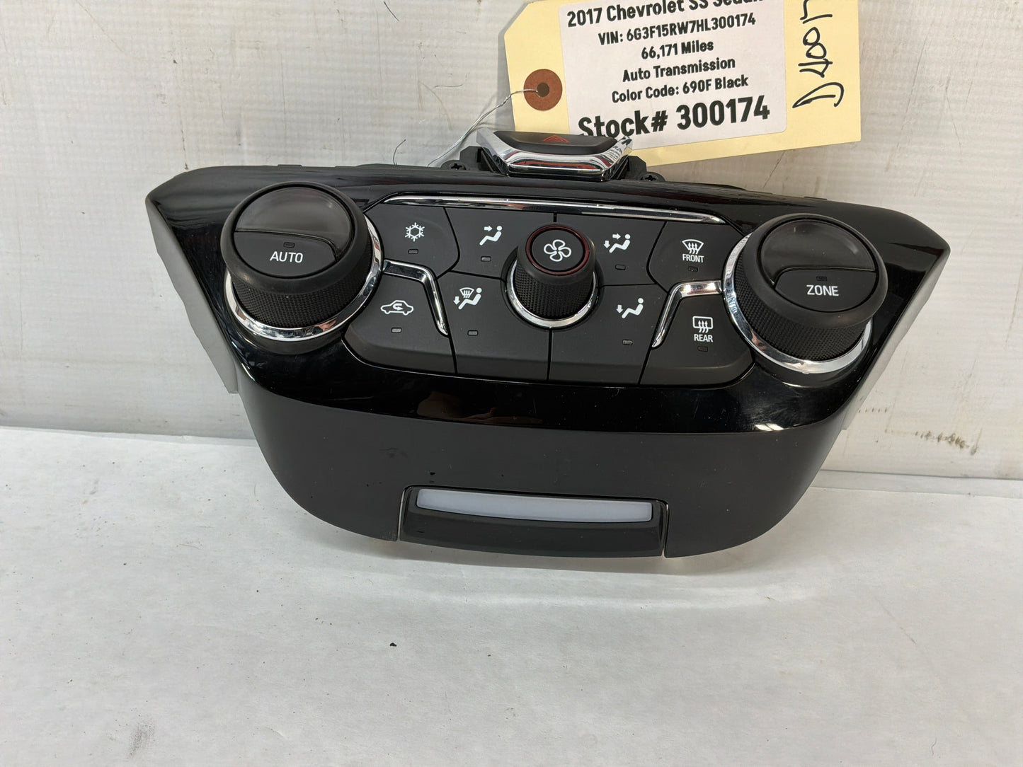 2017 Chevy SS Sedan Heater Air Conditioner HVAC Climate Controls OEM