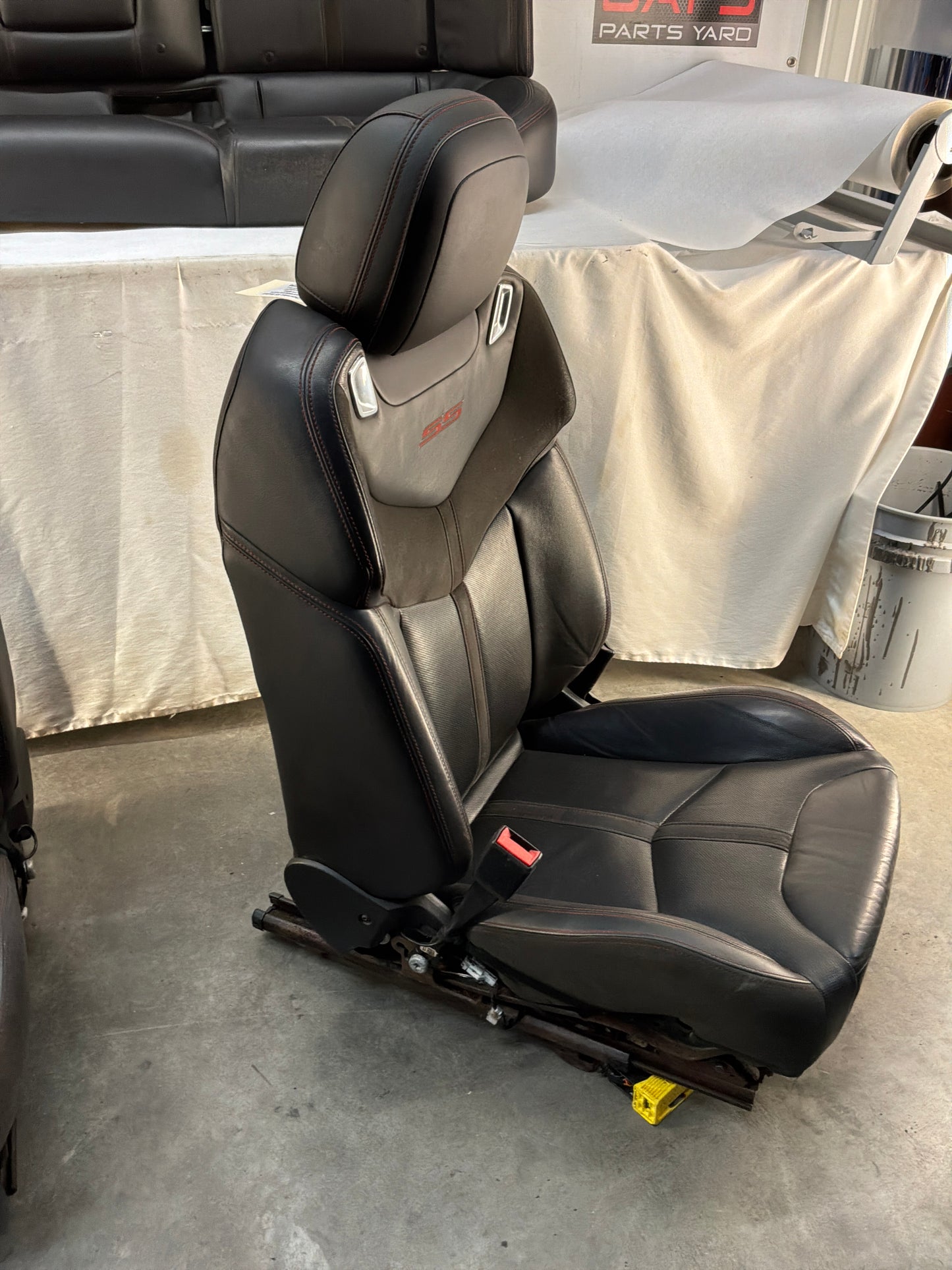 2015 Chevrolet SS Sedan Front and Rear Black Leather Seats OEM