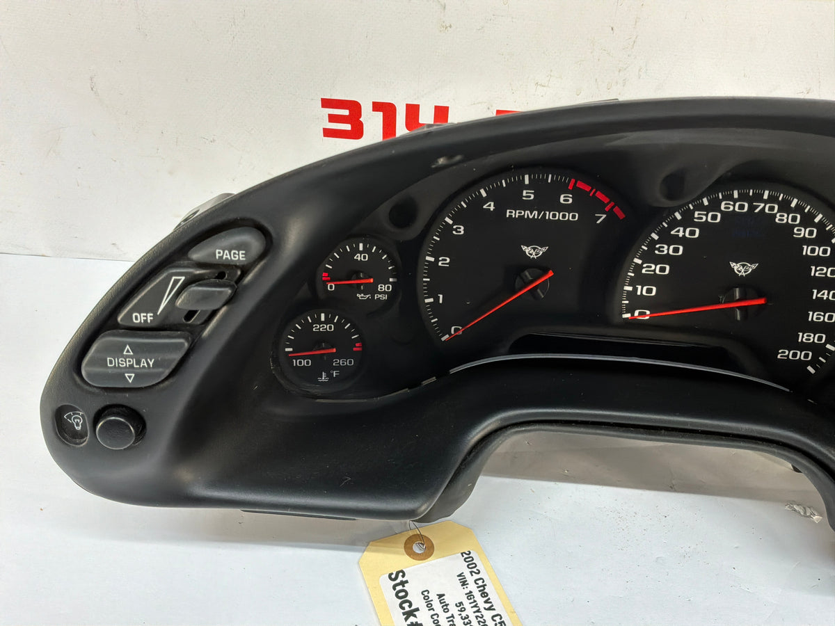 2002 Chevy C5 Corvette Instrument Panel Gauge Cluster Speedometer OEM 59K