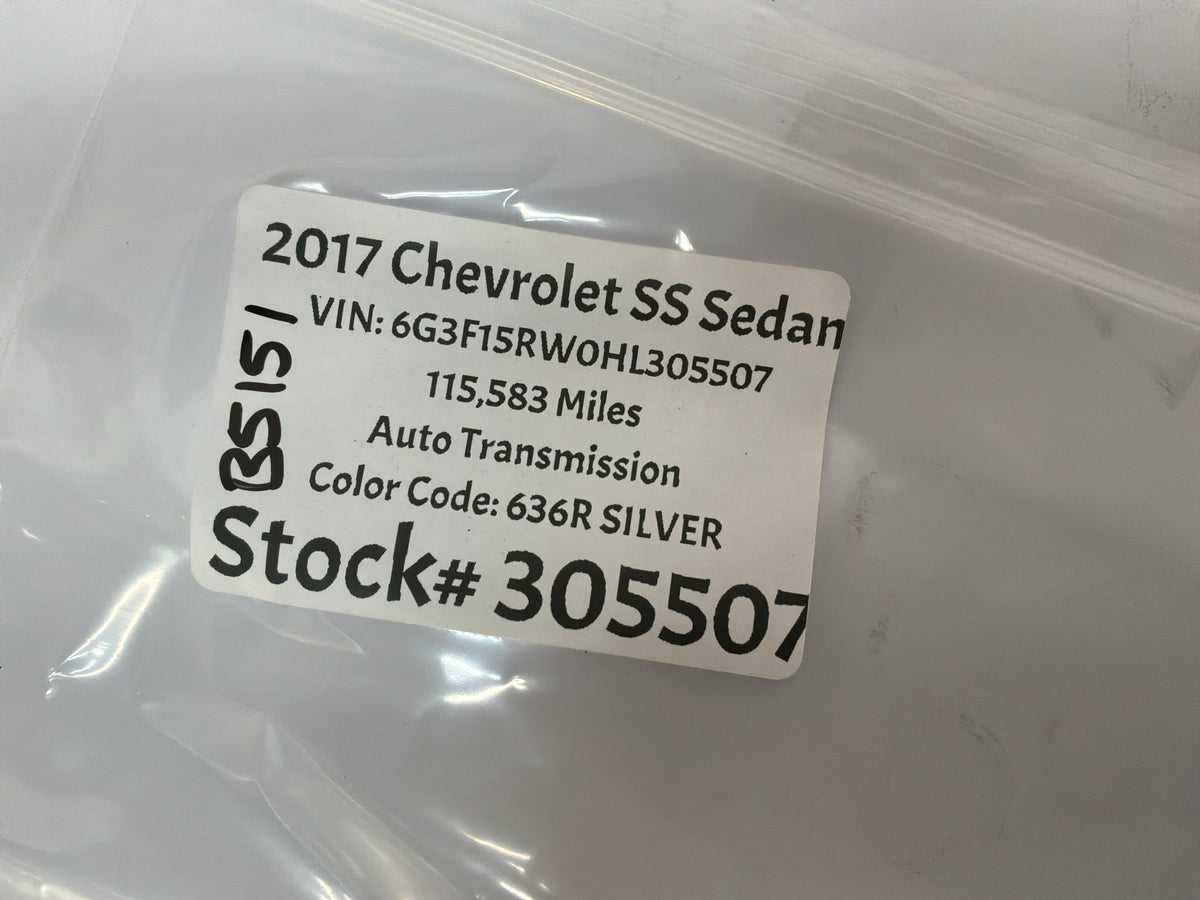 2017 Chevy SS Sedan Rear Trunk Deck Lid Bowtie Emblem Badge Logo OEM