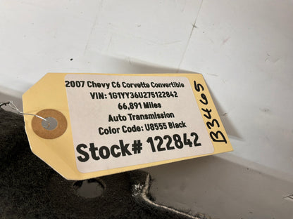 2007 Chevy C6 Corvette Convertible Rear Speaker Carpet Trim Panel OEM