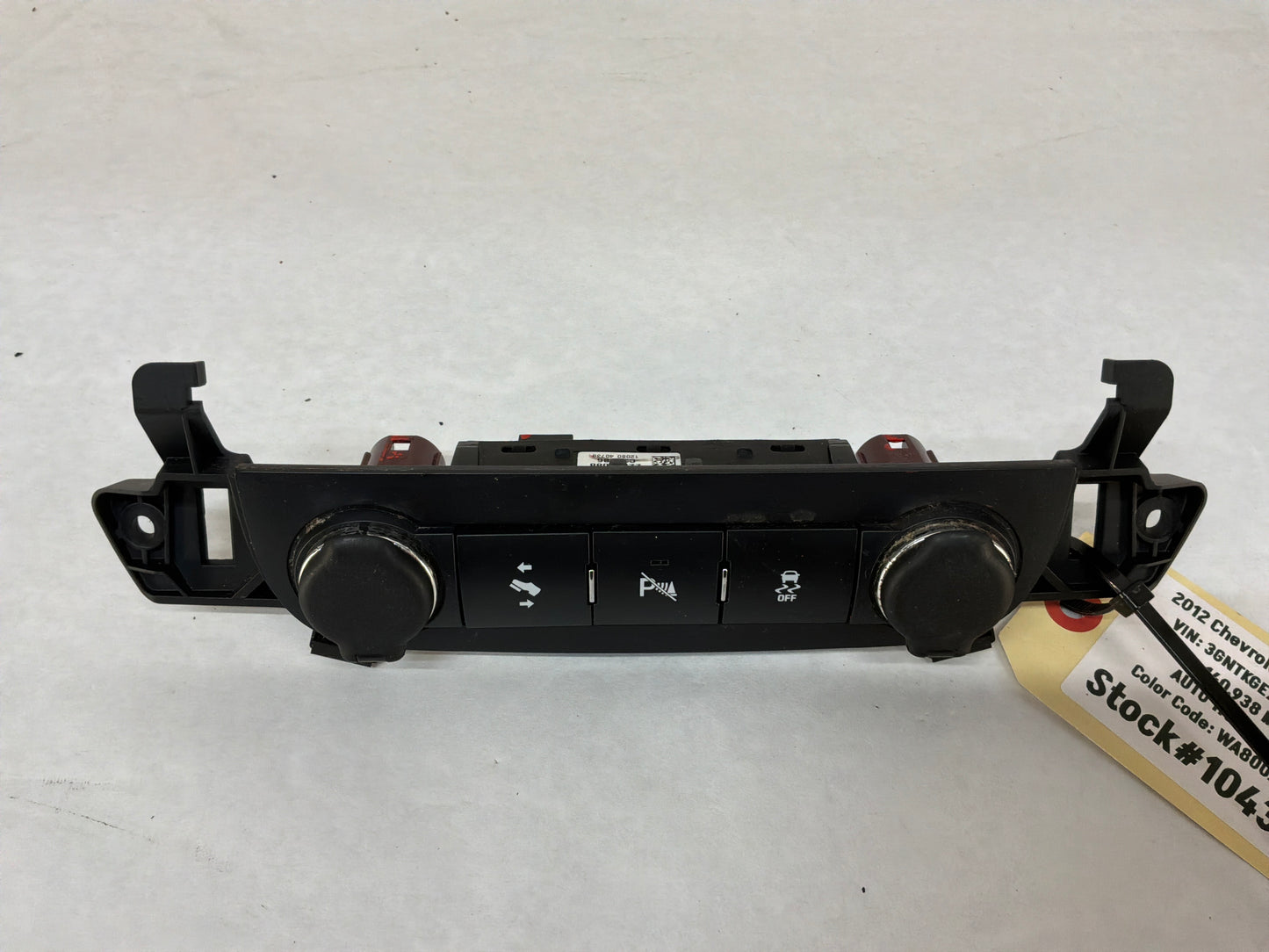 2012 Chevy Avalanche Dash Panel Controls OEM