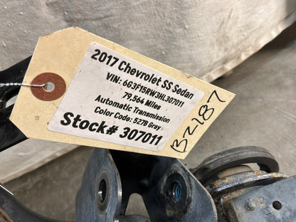 2017 Chevrolet SS Sedan Rear Suspension Differential Cradle Subframe K Member OEM