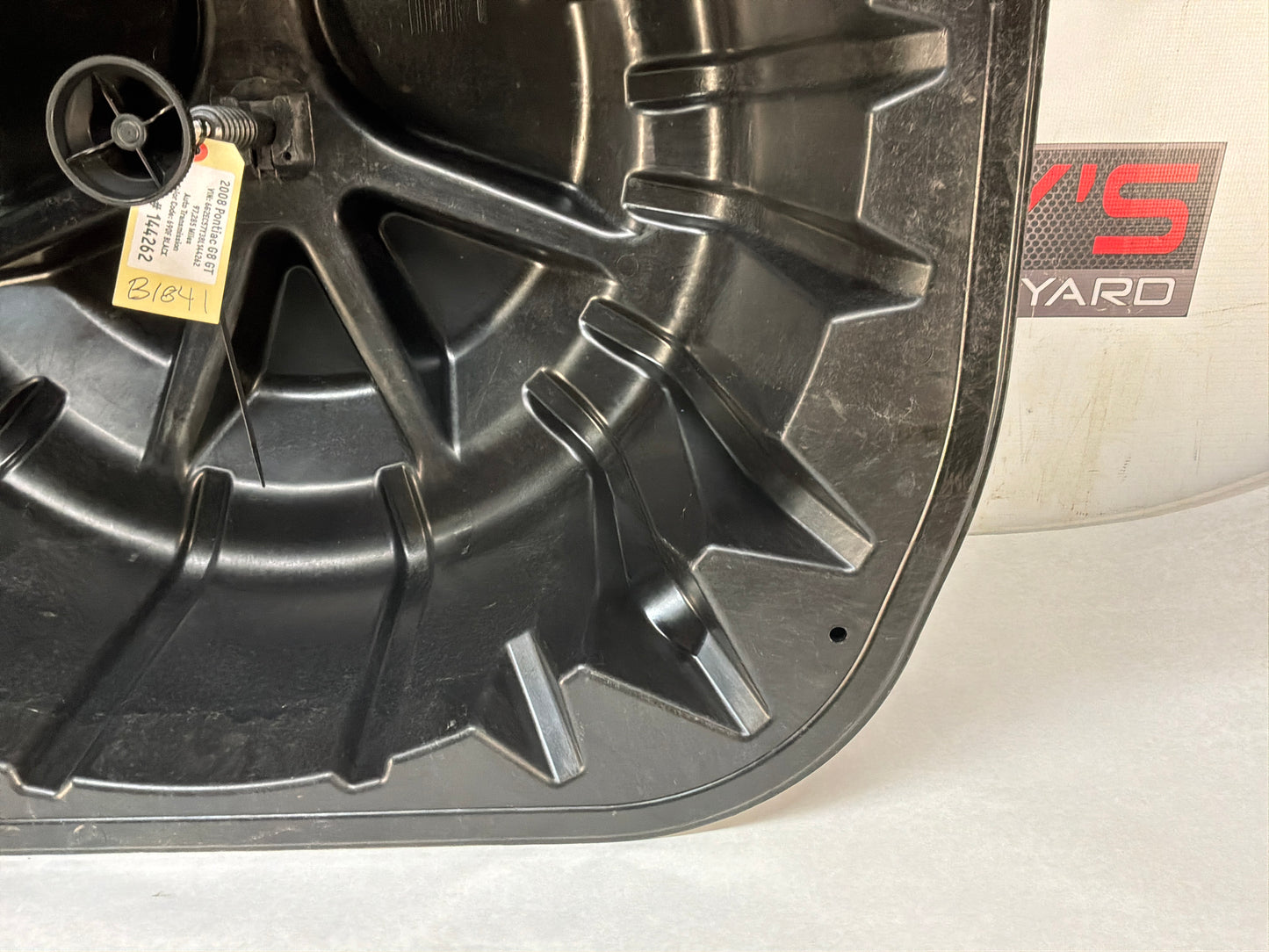 2009 Pontiac G8 GT Spare Tire Tub