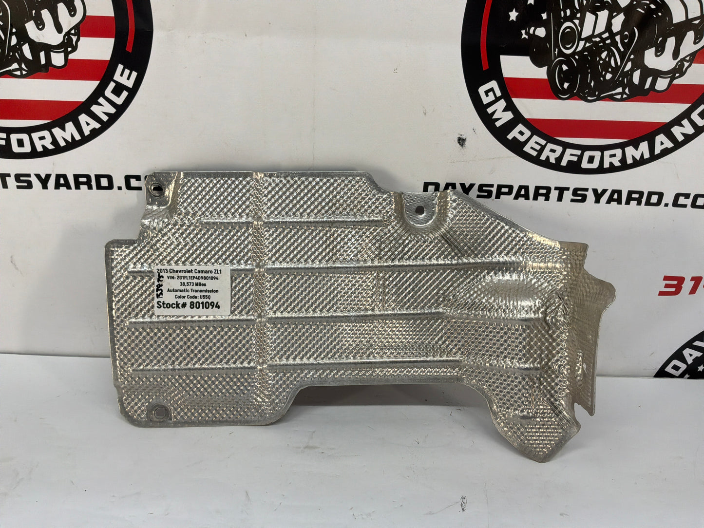 2013 Chevy Camaro ZL1 Heater Core Hose Heat Shield OEM