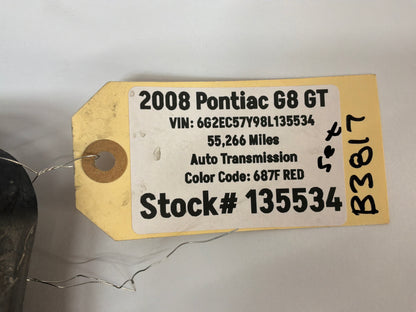 2008 Pontiac G8 GT Complete Rear Bumper Brackets Mounts Supports Guides Set OEM