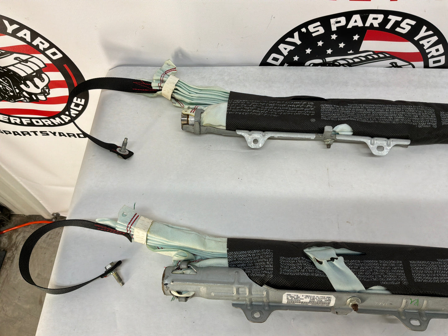 2008 Pontiac G8 Base RH & LH Roof Side Rail Curtain Airbag Air Bag Set OEM