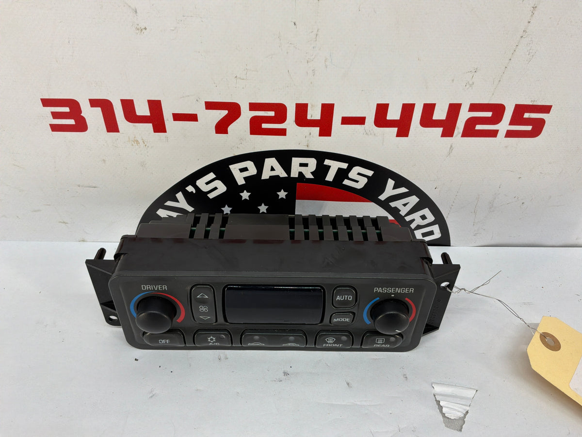 2002 Chevy Corvette Convertible Dual Zone Temperature HVAC Dash Climate Control Unit Switch Panel OEM