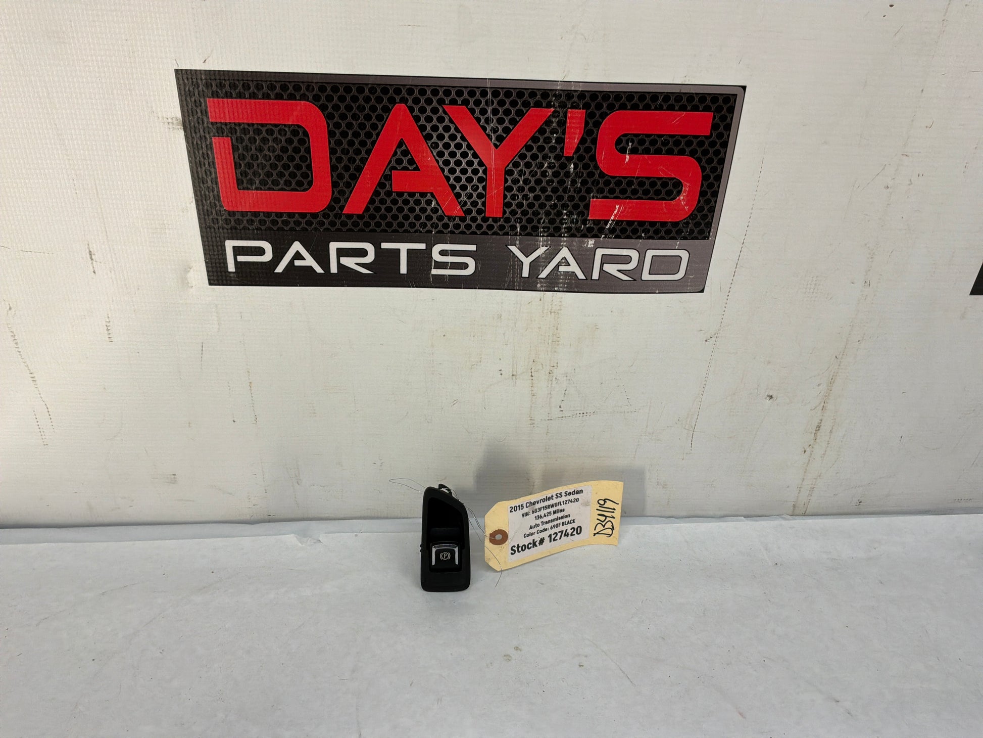 2015 Chevy SS Sedan Electronic Parking Brake  OEM - Day's Parts Yard