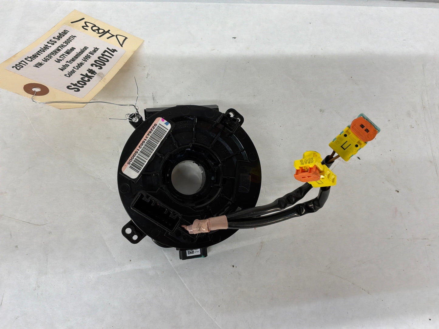 2017 Chevy SS Sedan Steering Wheel Clock Spring OEM