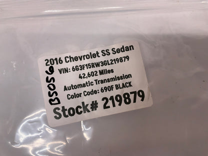 2016 Chevy SS Sedan Keyless Entry Control Module OEM