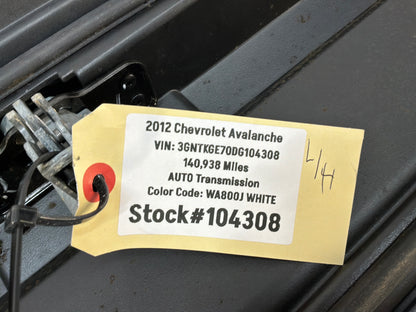2012 Chevy Avalanche LH Driver Bed Side Cargo Tool Storage Box Panel Lid OEM