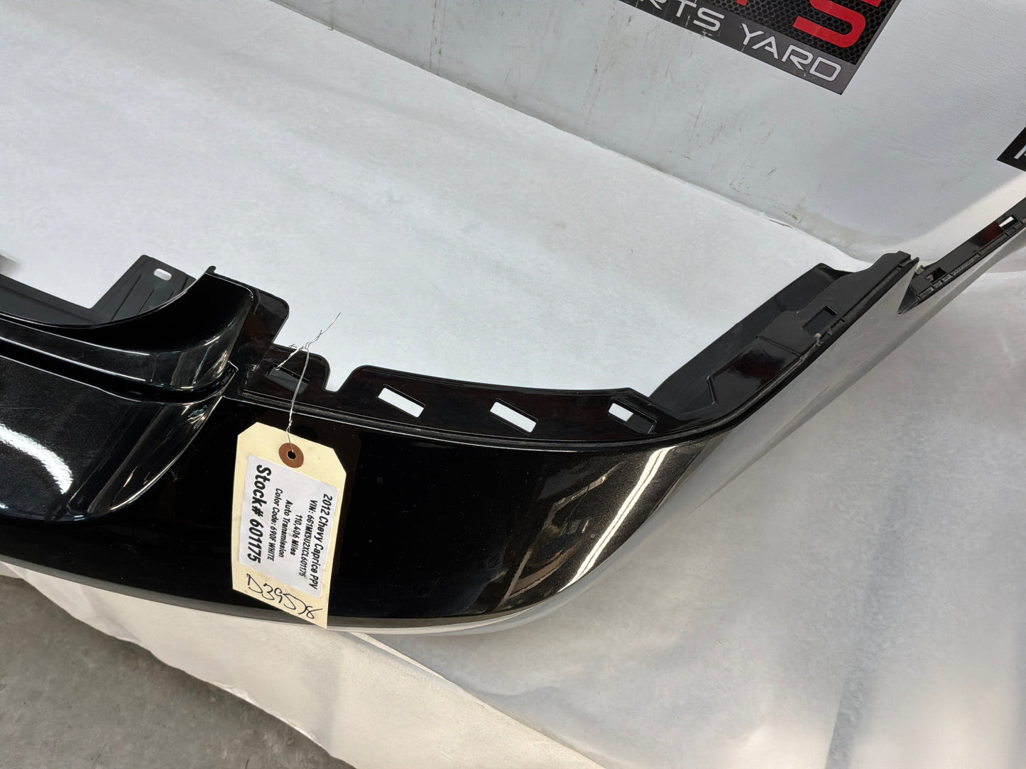 2012 Chevy Caprice PPV Rear Bumper Black OEM - Day's Parts Yard