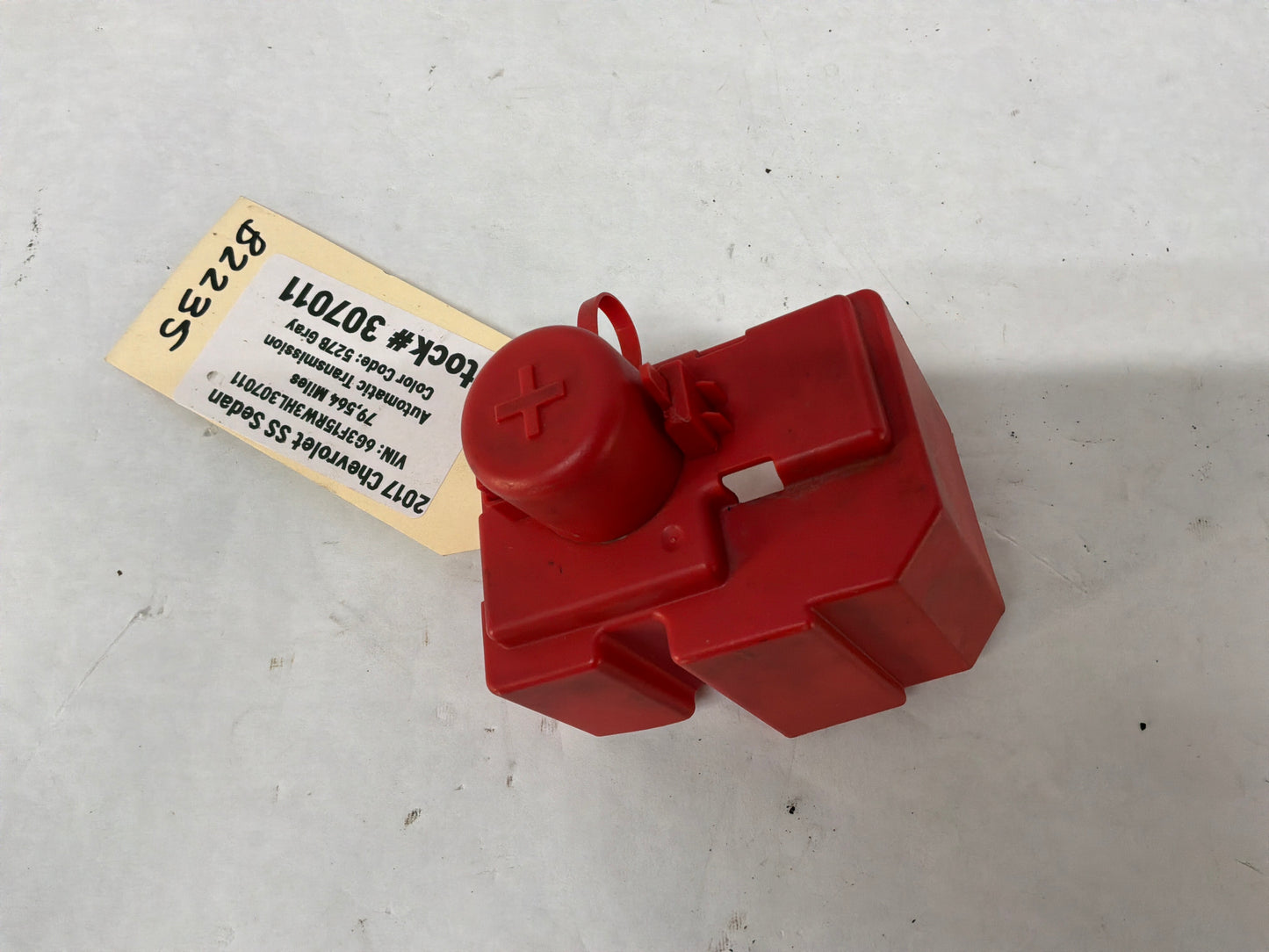 2017 Chevy SS Sedan Positive Battery Jump Start Post Cover Terminal OEM
