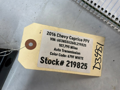2016 Chevy Caprice PPV Front Bumper Fascia Reinforcement Impact Crash Bar OEM