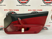 2007 Chevy C6 Corvette Convertible RH Passenger Interior Door Panel Red OEM