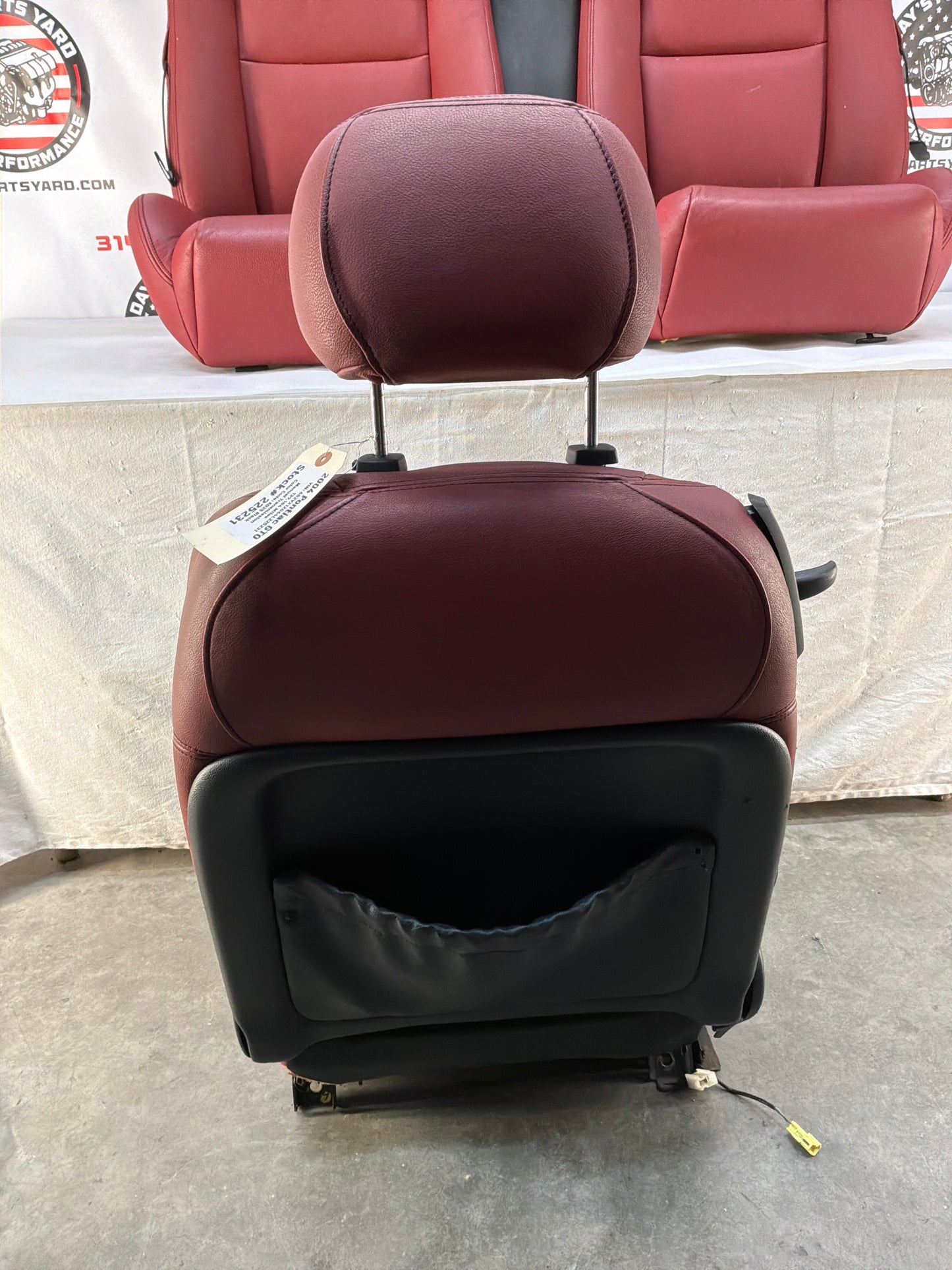 2004 Pontiac GTO Red Leather Seats Fronts and Rears OEM