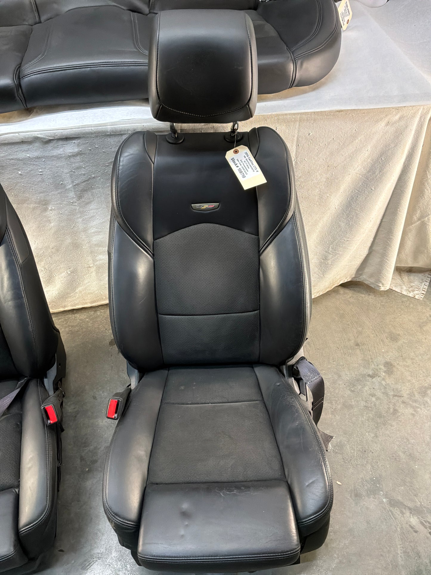 2016 Cadillac CTS-V Seats Recaro Leather Suede Seats Front & Rear OEM