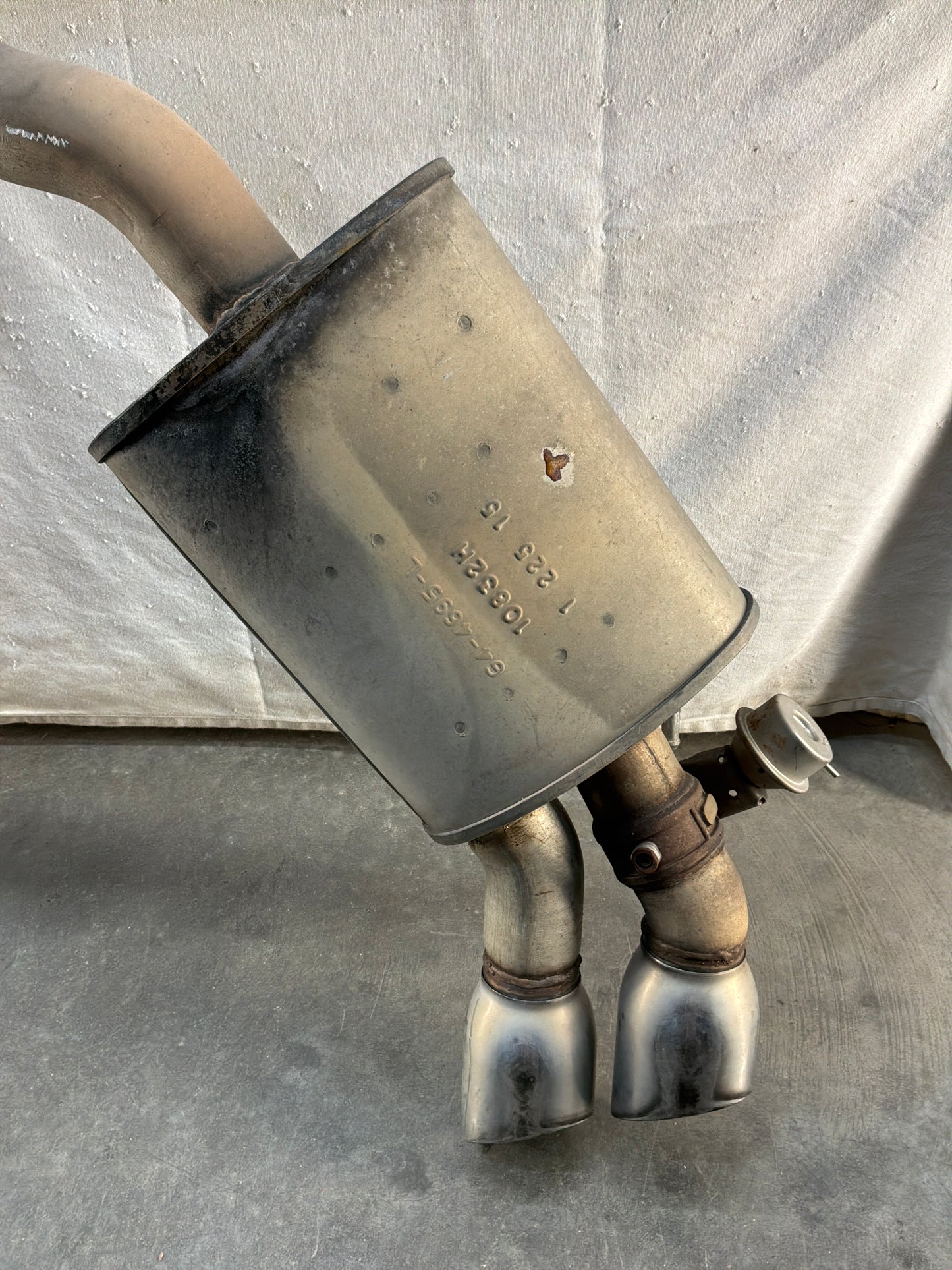 2015 Chevy Camaro SS 1LE Factory OEM Exhaust NPP Bi Mode Muffler Pipe Assembly