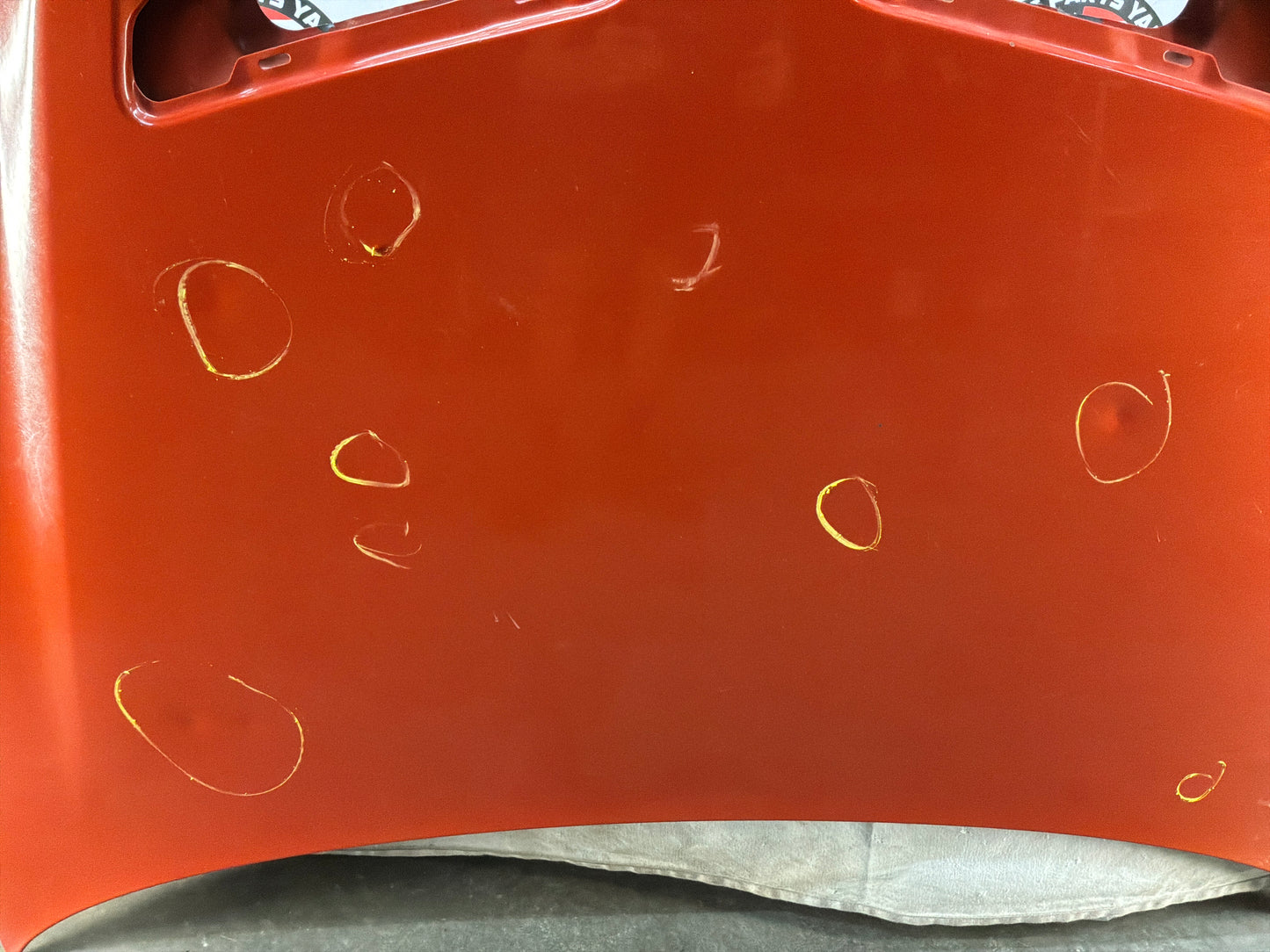 2008 Pontiac G8 Base Hood Assembly OEM Orange