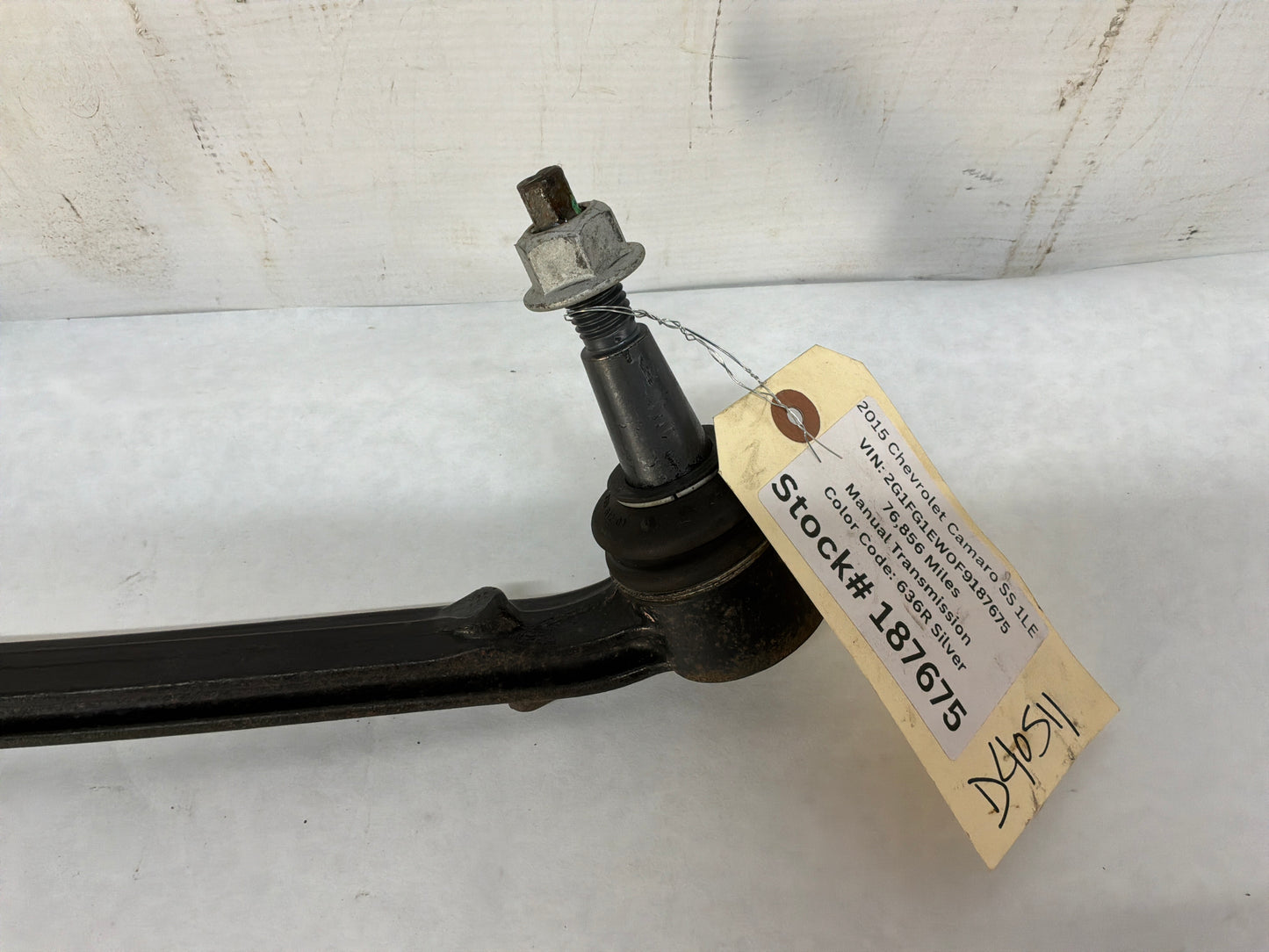 2015 Chevrolet Camaro SS 1LE LH Driver Front Suspension Lower Rearward Control Arm OEM