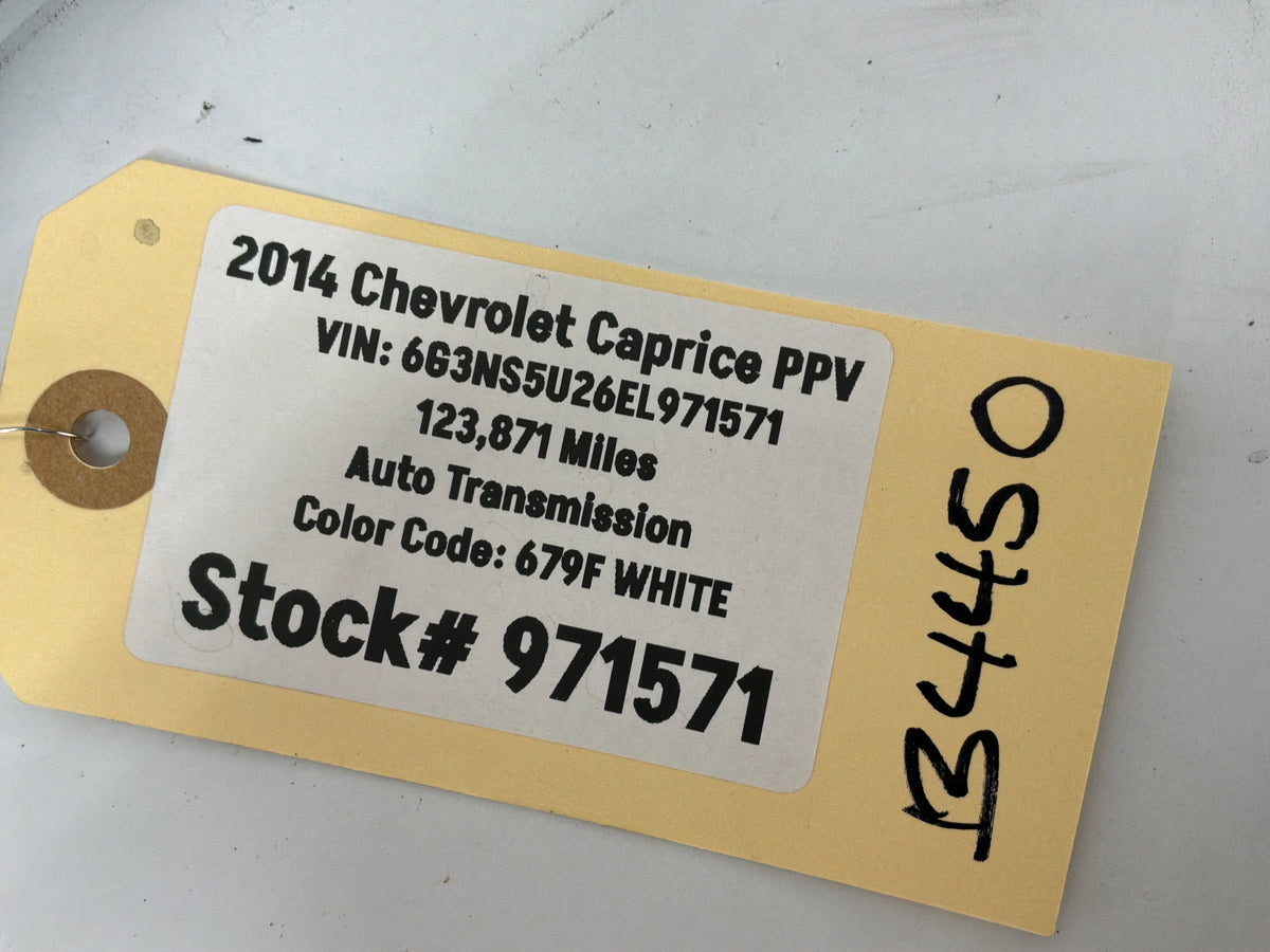 2014 Chevy Caprice PPV Trunk Deck Lid Latch Actuator w/ Cable OEM