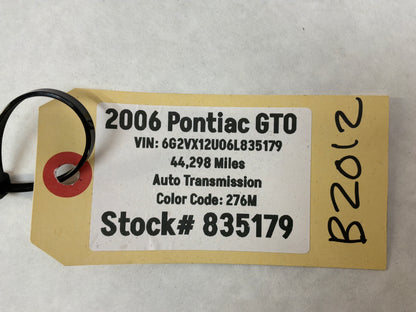 2006 Pontiac GTO RH & LH Console Interior Black Suede Trim Panels OEM