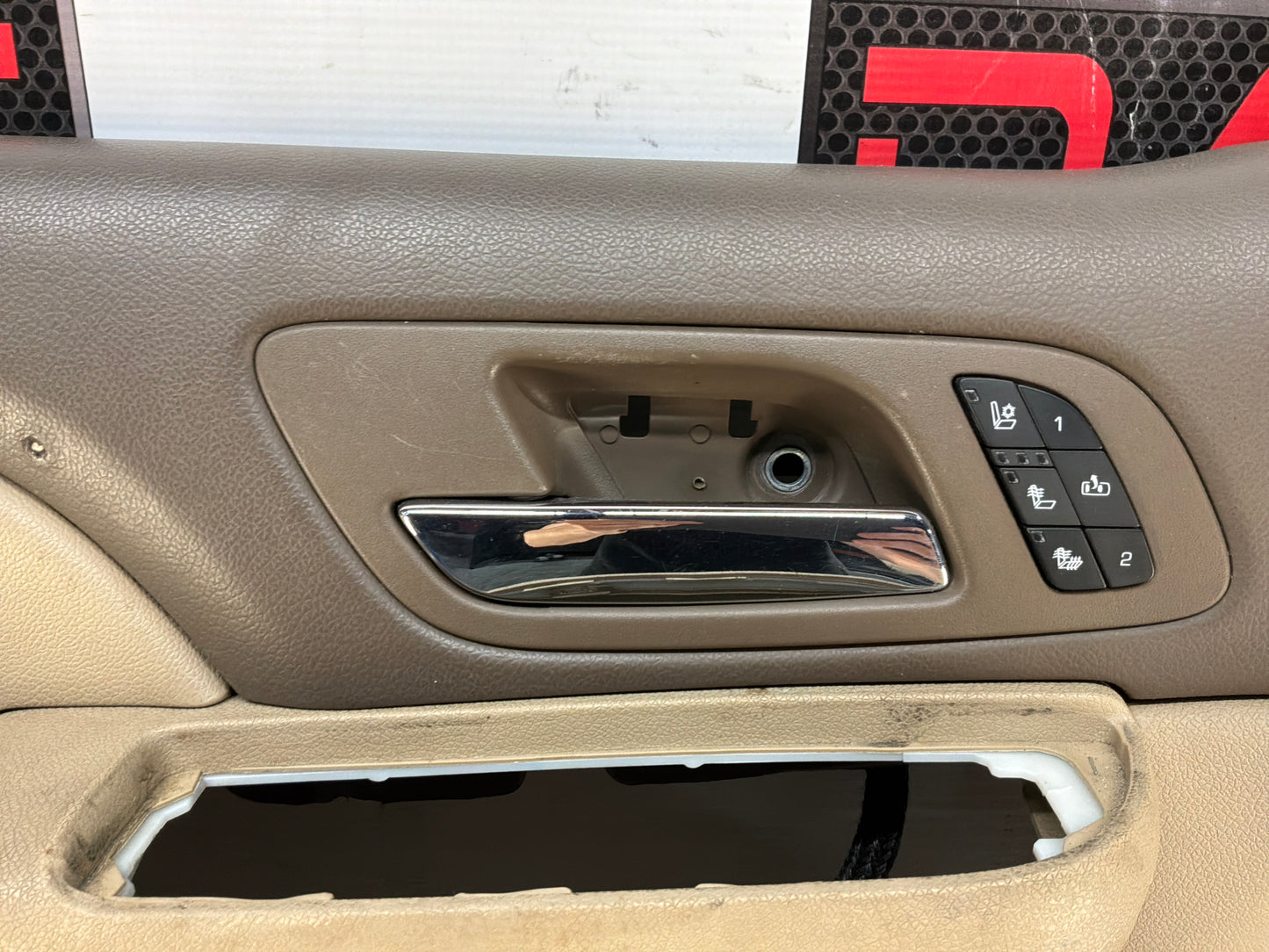 2012 Chevy Avalanche LH Driver Front Interior Door Panel Cashmere OEM